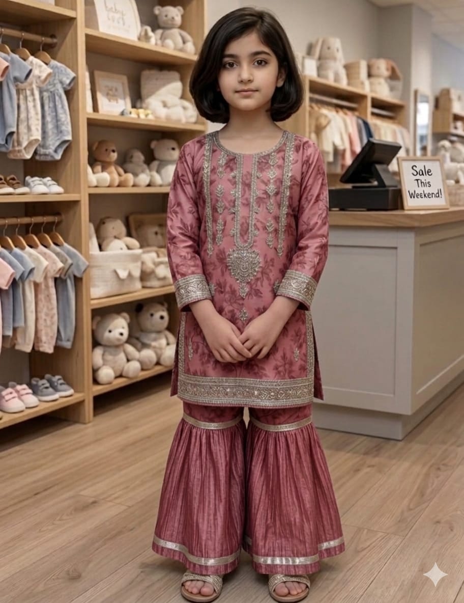 party wear  beautiful  lehenga set kids baby girls