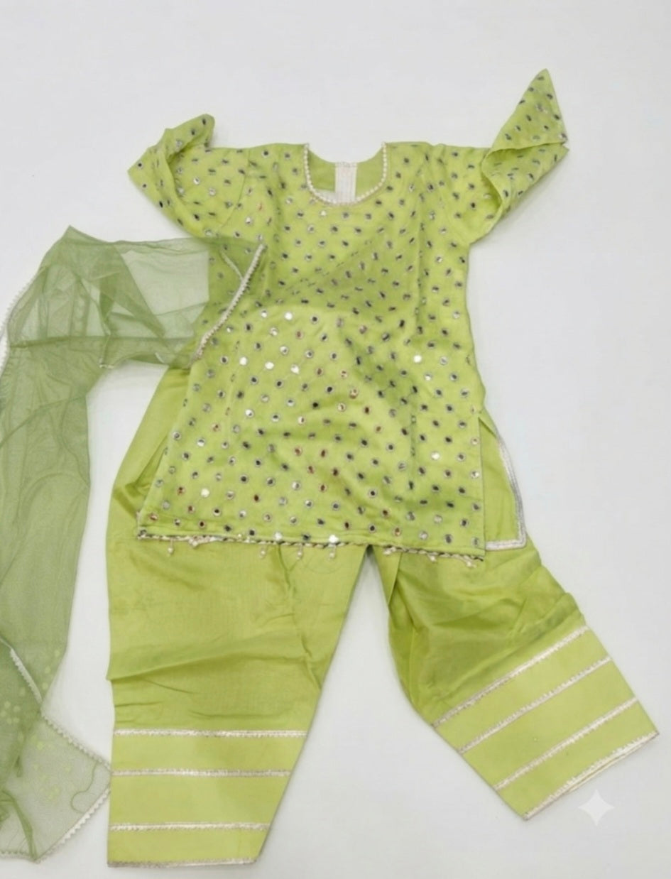 Girls fershi shalwar qameez cotton set