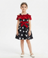 Polka dots frock lawn cotton