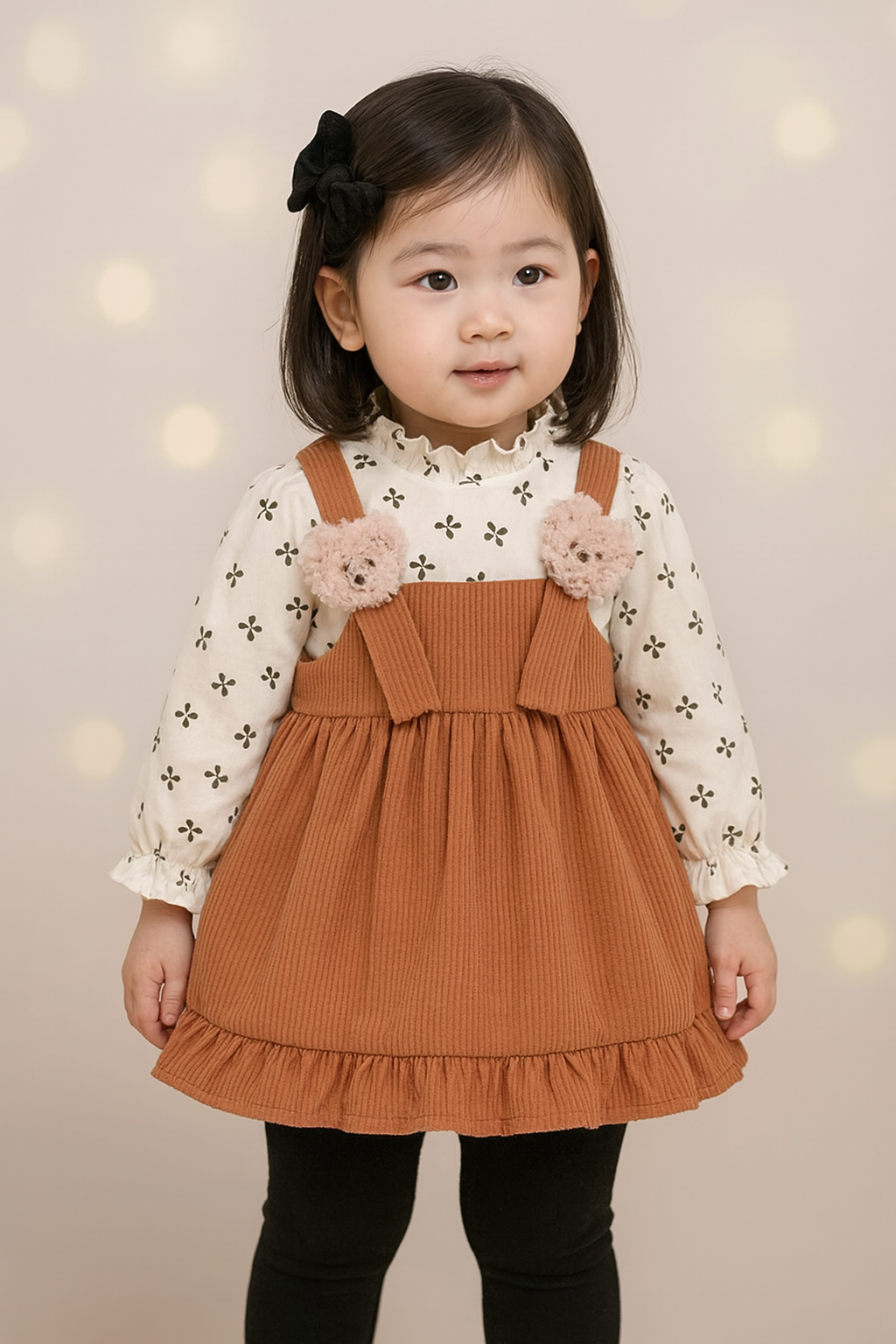 1 piece girls  design top polka dots