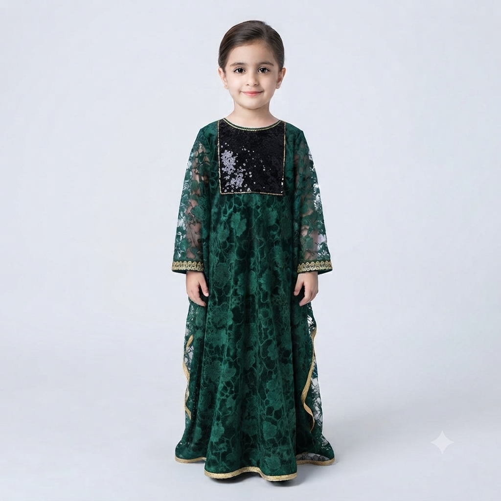 Net kaftaan  party wear for hirls