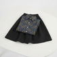 2 piece girls set design top flowers skirt