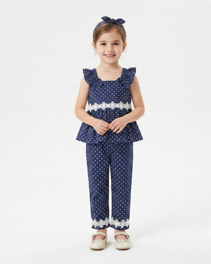 Girls frock pajama cotton set
