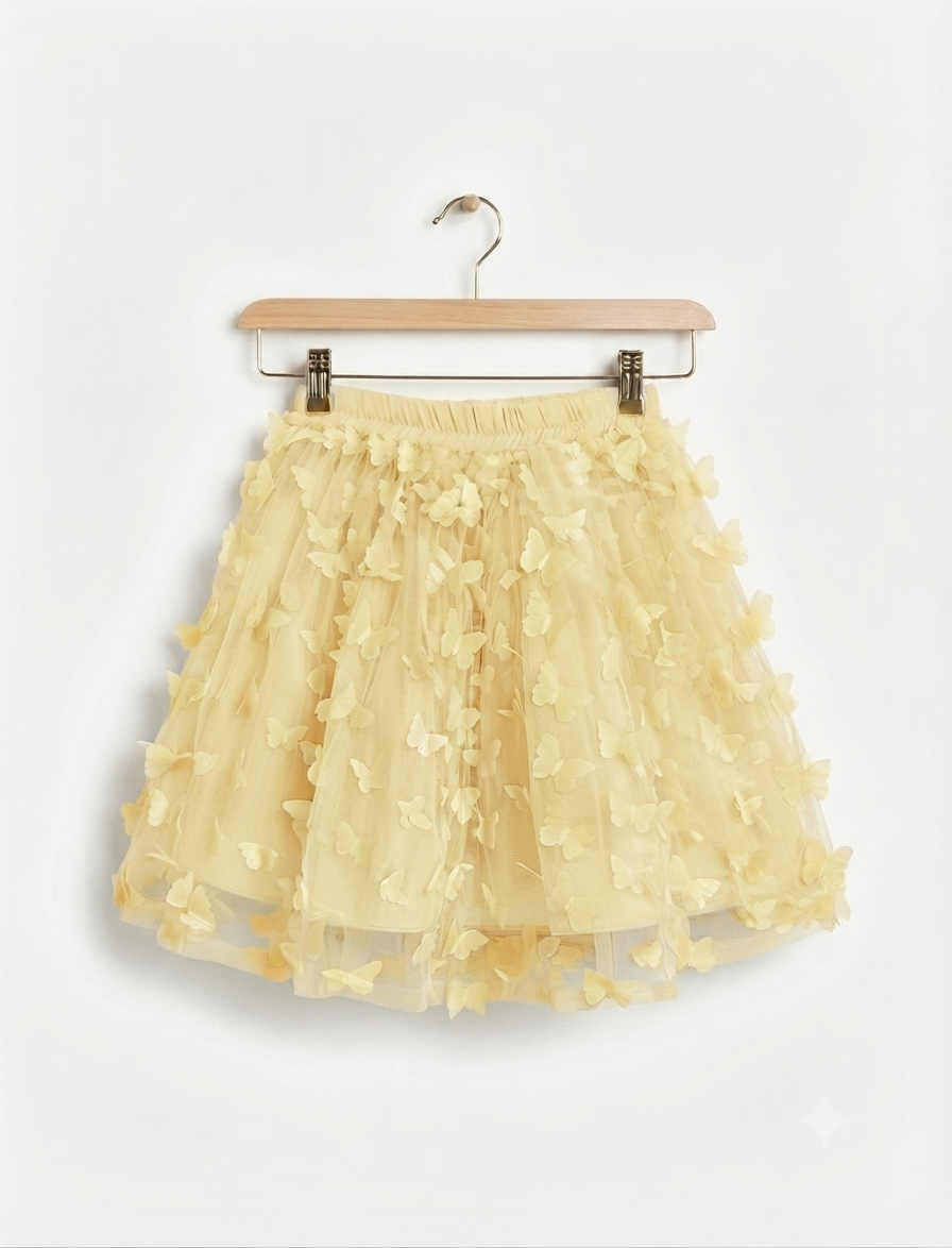 One piece 3d butterfly skirt