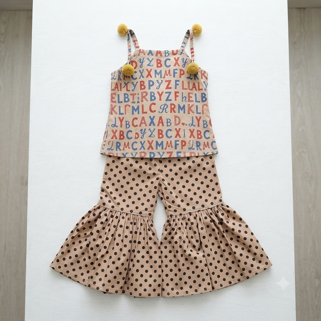 2 piece girls shirt pajama cotton soft