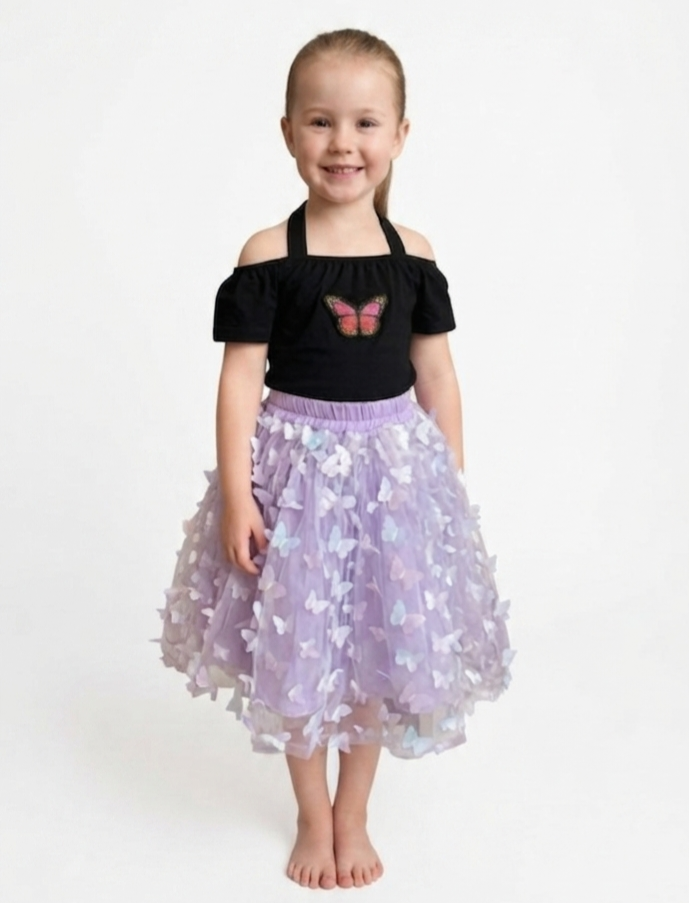 2 piece cotton net  for cute girls