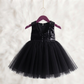 Birthday frock black sequence