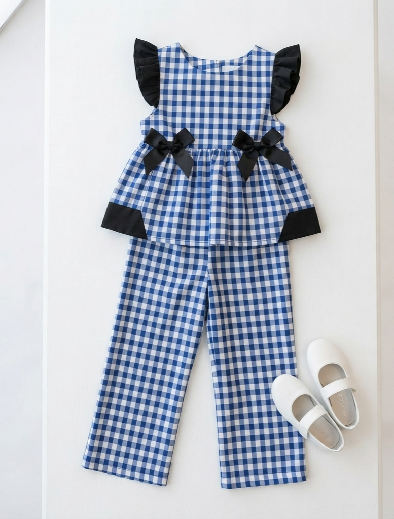 2 piece girls frock pajama cotton soft