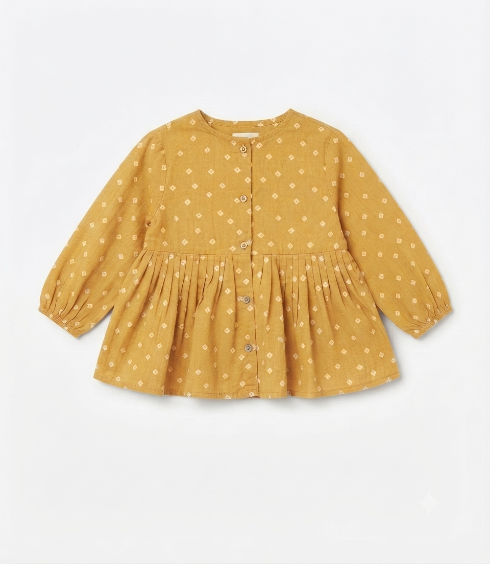 1 piece girls  design top polka dots