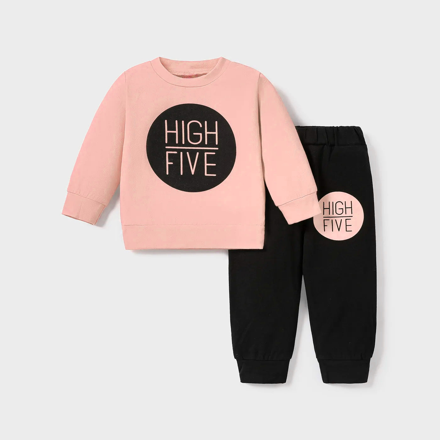 Long Sleeve Sweatshirt + Casual Pants Stylish Set For Toddler Boy/Girl