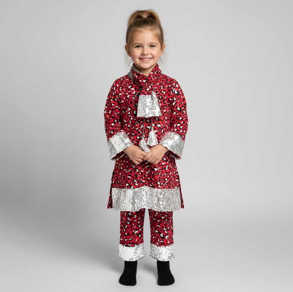 winter 3 piece top with pajama DRESS